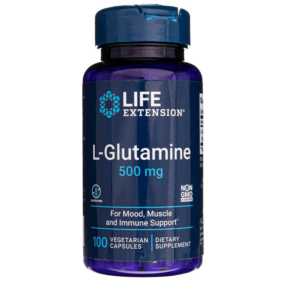 Life Extension L-Glutamin 500 mg - 100 veg. kapslí