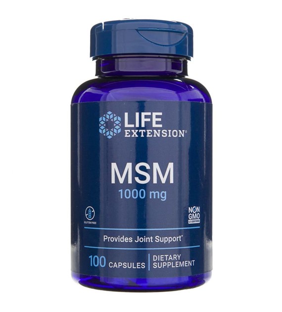 Life Extension MSM (Metylsulfonylometan) 1000 mg - 100 Kapseln