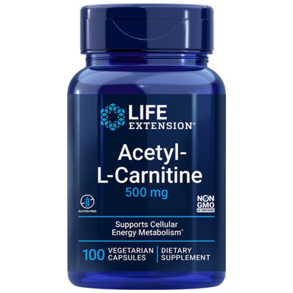 Life Extension Acetylo-L-karnityna 500 mg - 100 kapsułek