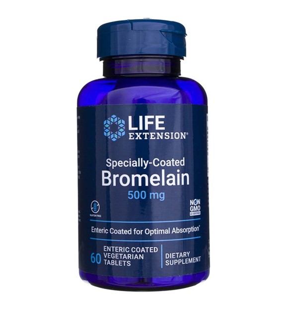 Life Extension Specially-Coated Bromelain 500 mg - 60 tabletek