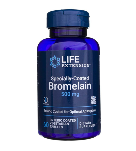 Life Extension Speciálně potažený bromelain 500 mg - 60 tablet