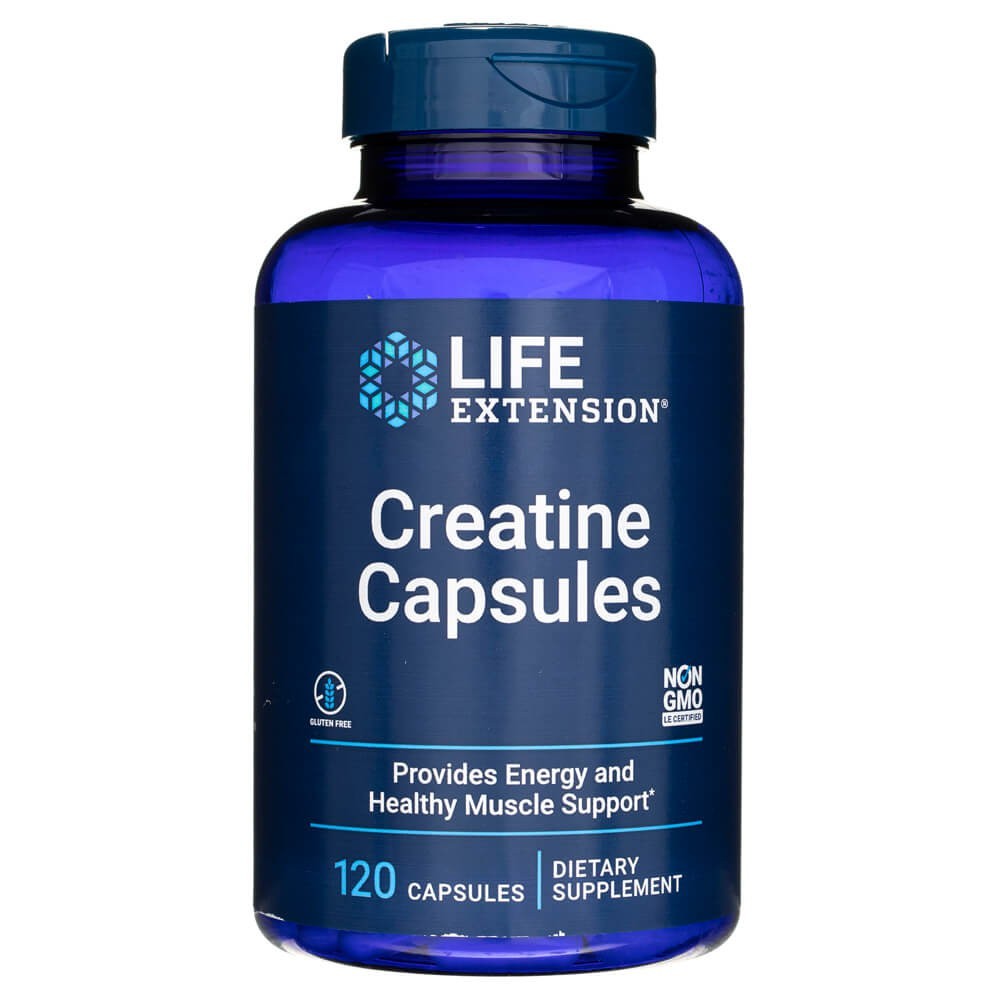 Life Extension Creatine Capsules - 120 Capsules