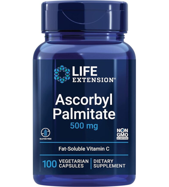 Life Extension Ascorbyl Palmitate 500 mg - 100 Veg Capsules