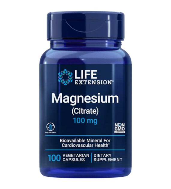 Life Extension Magnesium (Citrate) 100 mg - 100 Veg Capsules