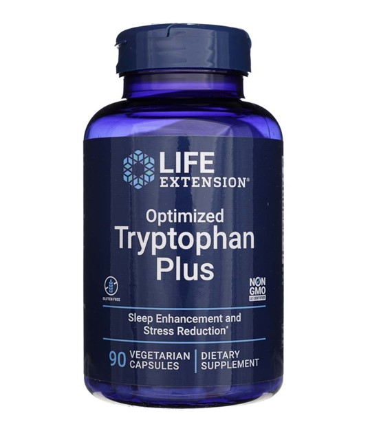 Life Extension Optimiertes Tryptophan Plus - 90 pflanzliche Kapseln