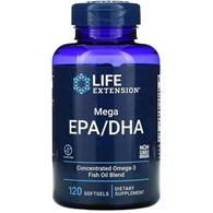 Life Extension Mega EPA/DHA - 120 měkkých gelů