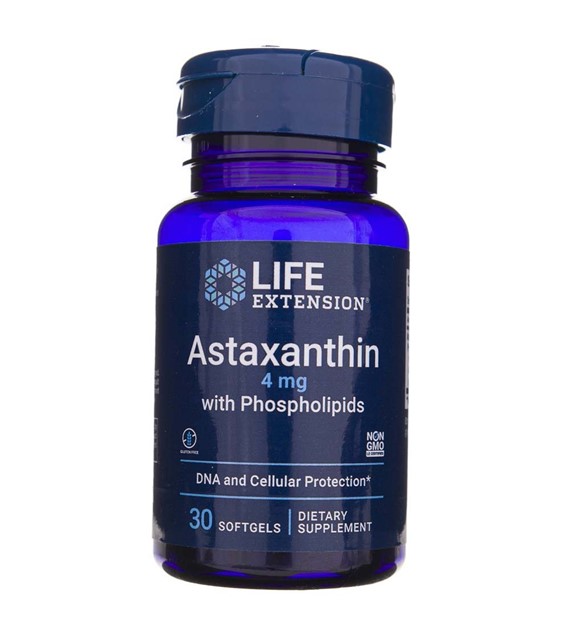 Life Extension Astaxanthin 4 mg with Phospholipids - 30 Softgels