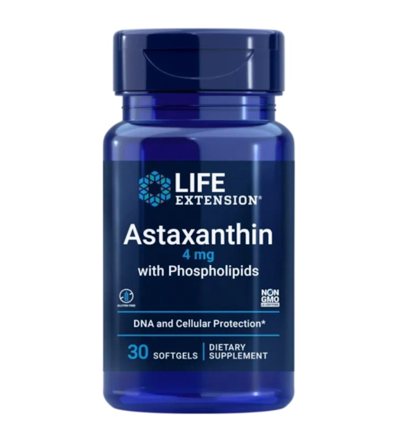 Life Extension Astaxanthin 4 mg with Phospholipids - 30 Softgels