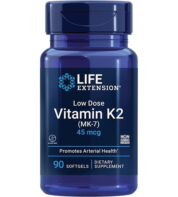 Life Extension Low Dose Vitamin K2 (MK-7) 45 mcg - 90 Softgels