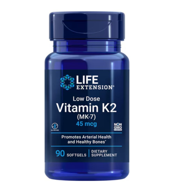 Life Extension Low Dose Vitamin K2 (MK-7) 45 mcg - 90 Softgels