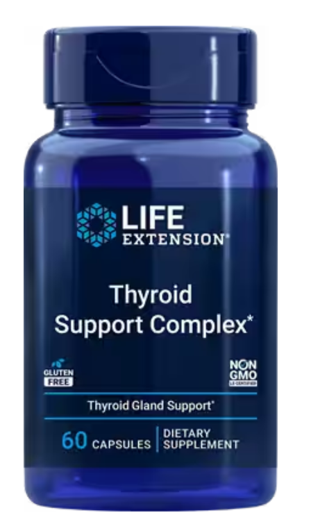 БАД «Life Extension» Triple Action Thyroid, для щитовидной железы, 60 капсул