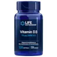Life Extension Vitamin D3 75 mcg (3000 IU) - 120 Softgels