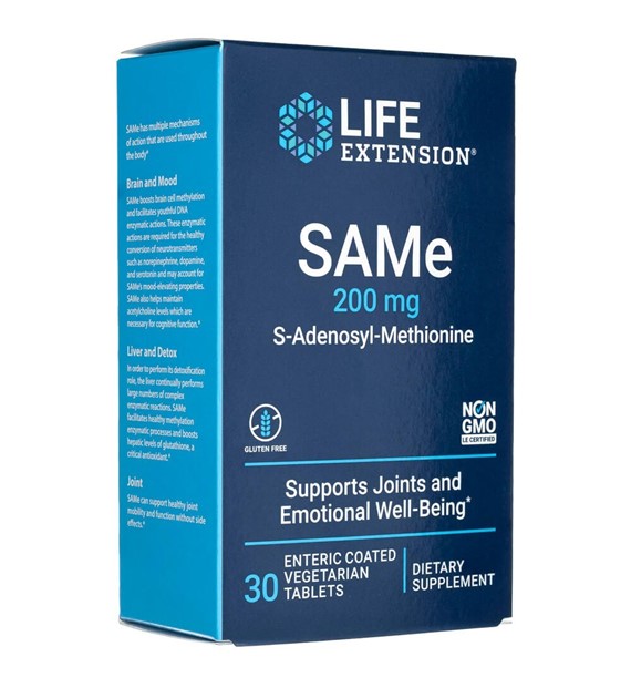 Life Extension SAMe 200 mg - 30 Tablets
