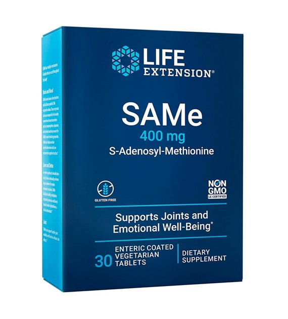 Life Extension SAMe S-adenosyl-methionine 400 mg - 30 Tablets