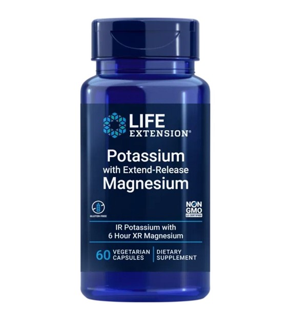 Life Extension Potas z Magnezem o przedłużonym uwalnianiu - 60 kapsułek