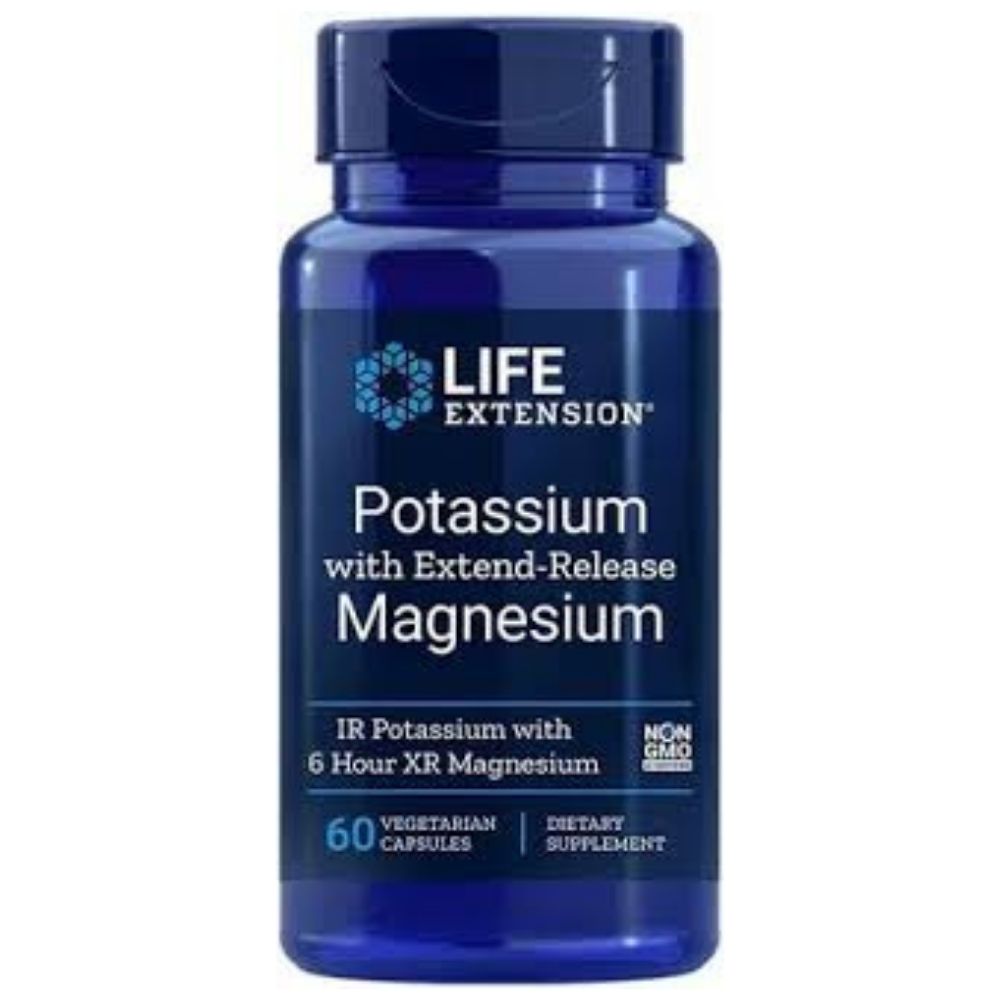 Life Extension Potas z Magnezem o przedłużonym uwalnianiu - 60 kapsułek