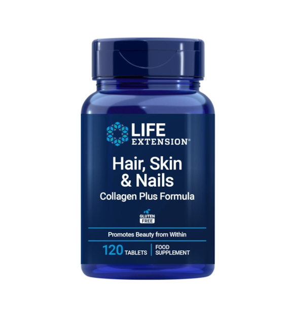 Life Extension Formuła Collagen Plus dla włosów, skóry i paznokci VERISOL® - 120 tabletek