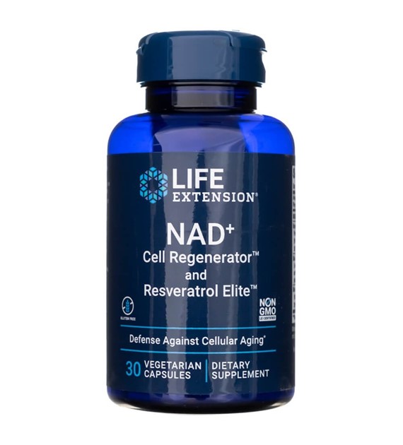 Life Extension NAD+ Cell Regenerator™ and Resveratrol Elite™ 300 mg - 30 Veg Capsules