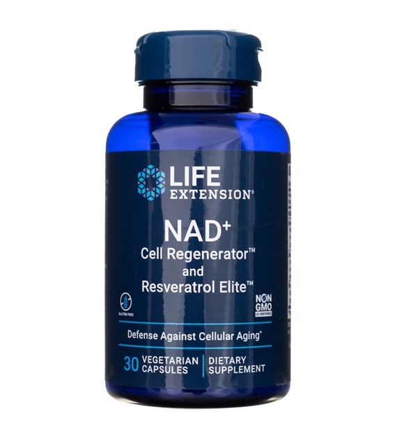 Life Extension NAD+ Cell Regenerator™ a Resveratrol Elite™ 300 mg - 30 veg. kapslí