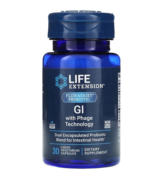 Life Extension Florassist® Probiotic GI with Phage Technology - 30 kapsułek