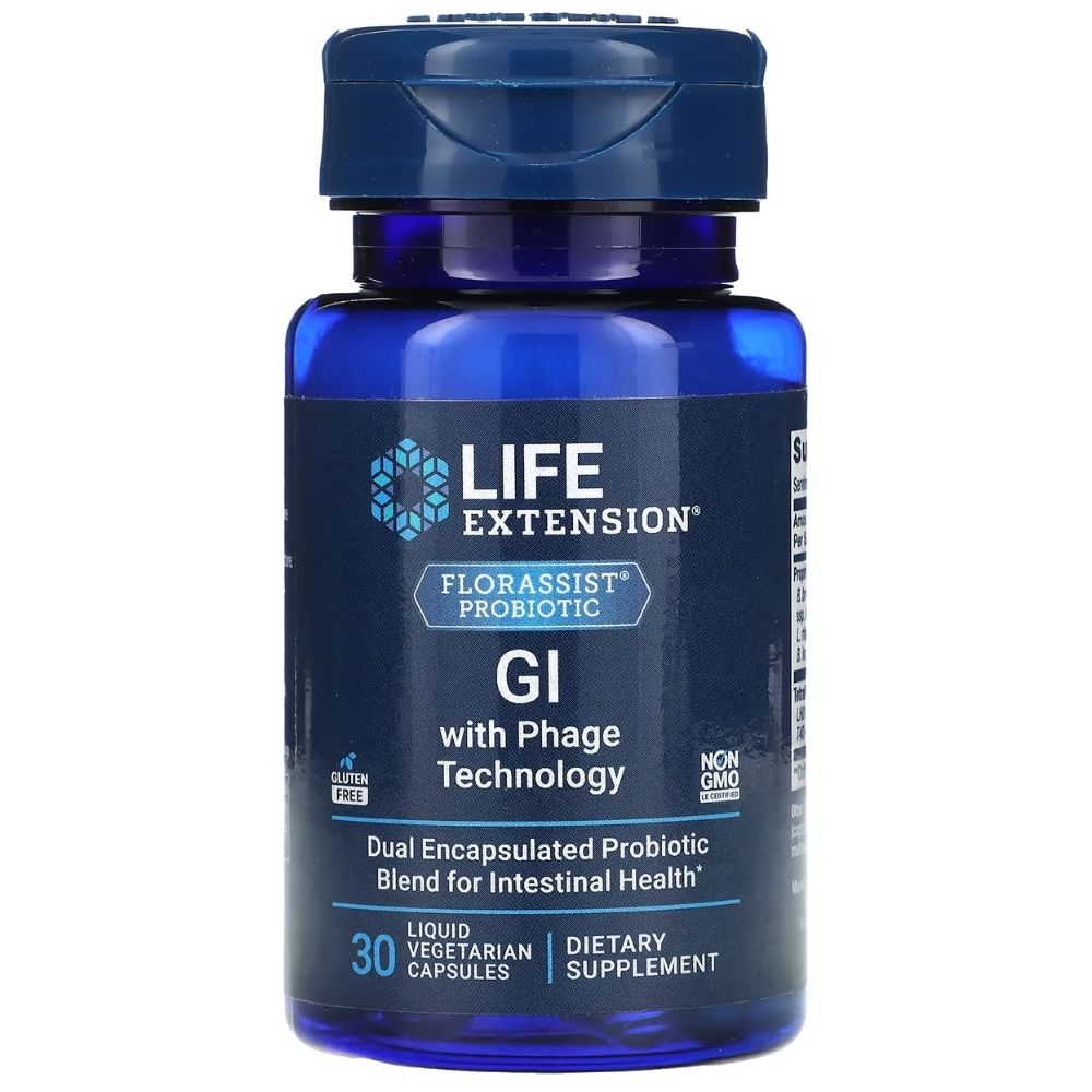Life Extension Florassist® Probiotic GI with Phage Technology - 30 kapsułek