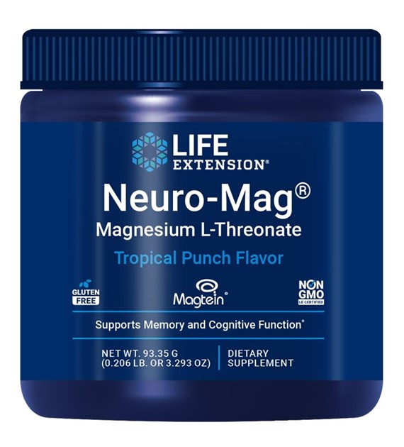 Life Extension Neuro-Mag® L-treonian magnezu, tropikalny - 93,35 g