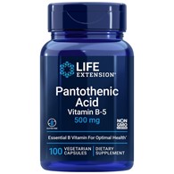 Life Extension Kwas pantotenowy 500 mg - 100 kapsułek