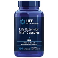 Life Extension Mix Capsules, Kompleks witamin, minerałów, warzyw i owoców - 360 kapsułek