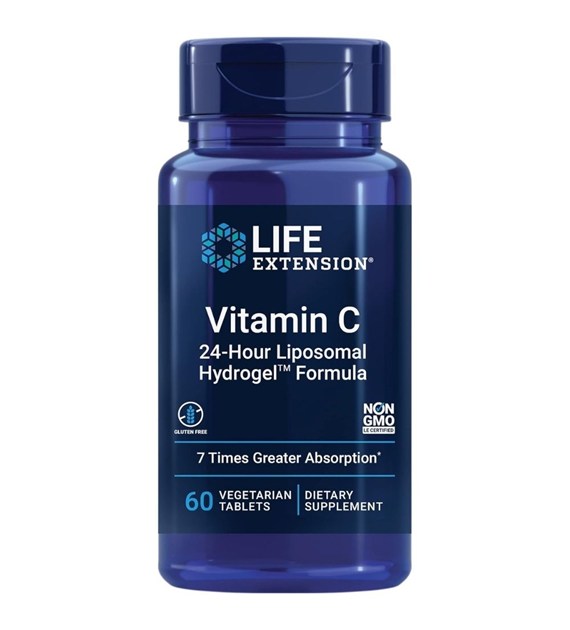 Life Extension Witamina C, 24-godzinna formuła liposomalna - 60 kapsułek