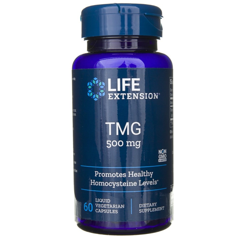 Life Extension TMG 500 mg - 60 pflanzliche Kapseln