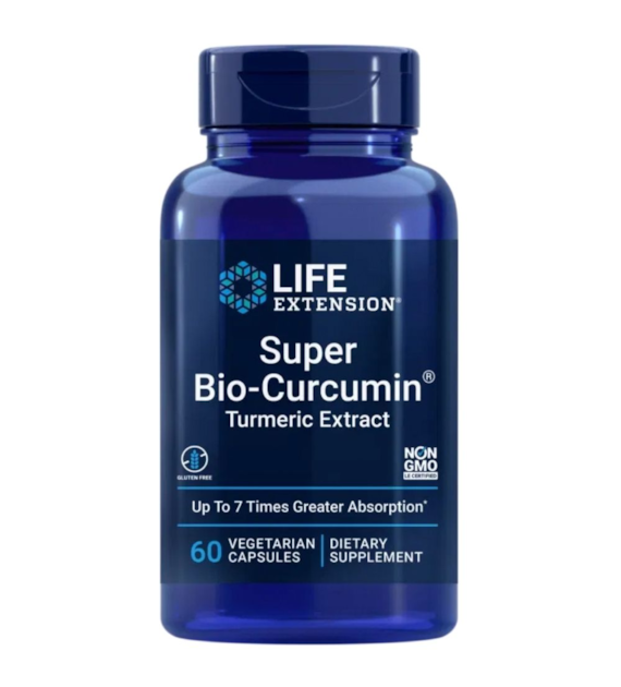 Life Extension Super Bio-Curcumin, Ekstrakt z kurkumy 400 mg - 60 kapsułek
