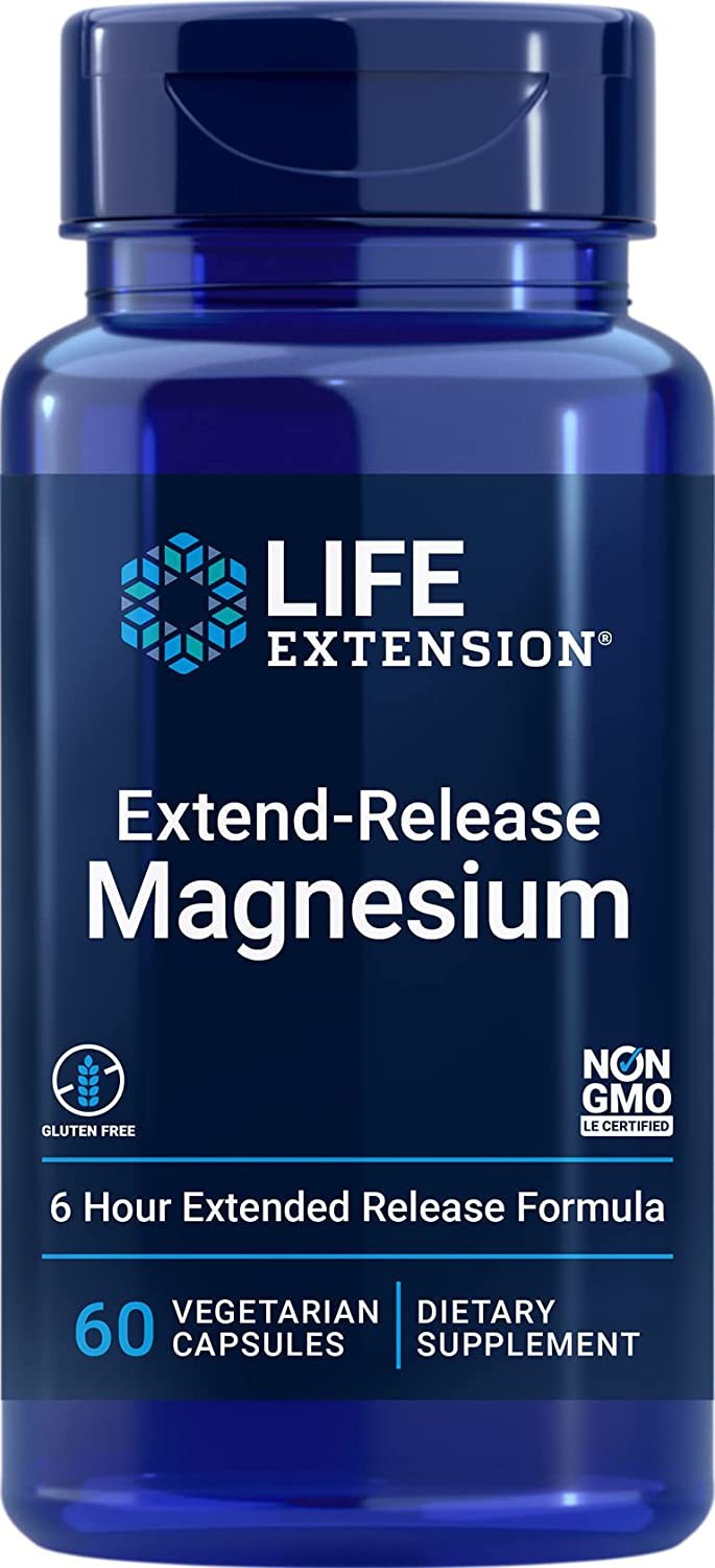 Life Extension Magnez o przedłużonym uwalnianiu 250 mg - 60 kapsułek