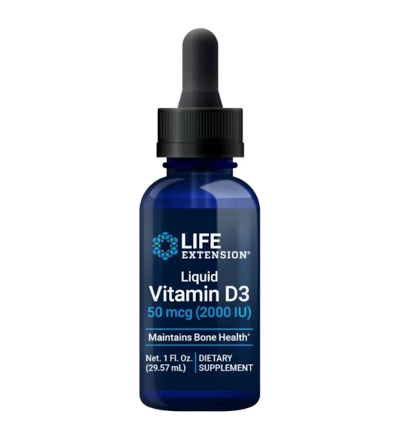 Life Extension Witamina D3 2000 IU w kroplach - 29,57 ml