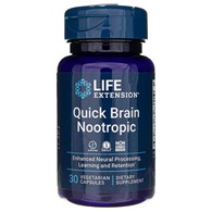 Life Extension Quick Brain Nootropic - 30 pflanzliche Kapseln