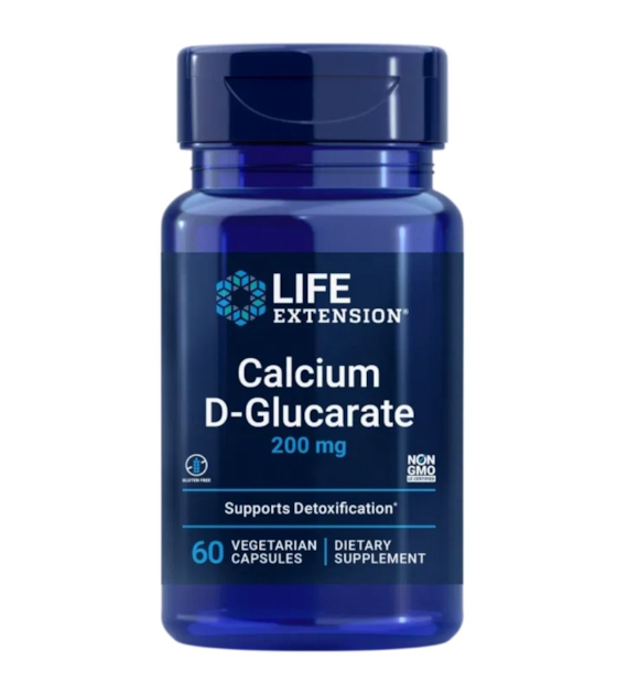 Life Extension D-glukaran wapnia 200 mg - 60 kapsułek