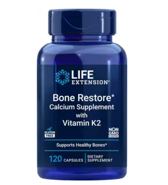 Life Extension Bone Restore with Vitamin K2 - 60 Tablets