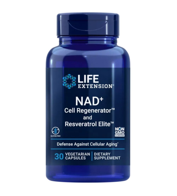 Life Extension NAD+ Cell Regenerator™ z resweratrolem 300 mg - 30 kapsułek