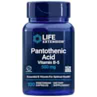 Life Extension Kwas pantotenowy 500 mg - 100 kapsułek