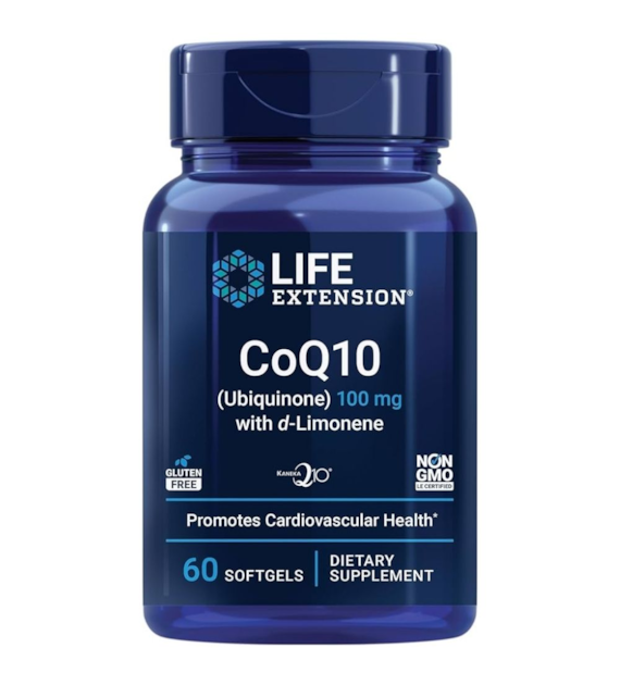 Life Extension Koenzym Q10 (ubichinon) 100 mg z d-limonenem - 60 kapsułek