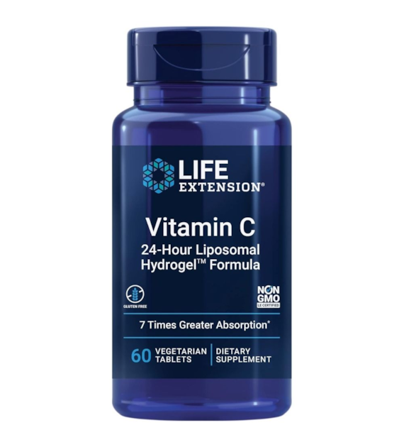 Life Extension Witamina C, 24-godzinna formuła liposomalna - 60 kapsułek