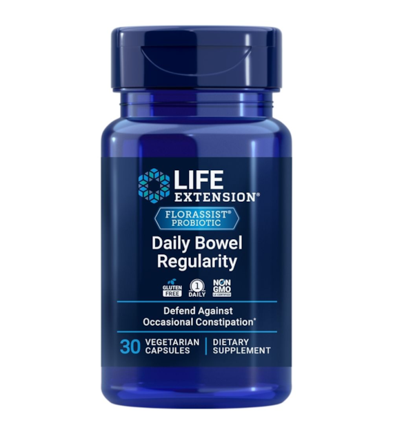 Life Extension Florassist® Probiotyk na sporadyczne zaparcia - 30 kapsułek
