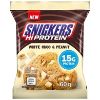 Snickers White Hi-Protein Cookie, Ciastko proteinowe, biała czekolada & orzeszki ziemne - 60 g