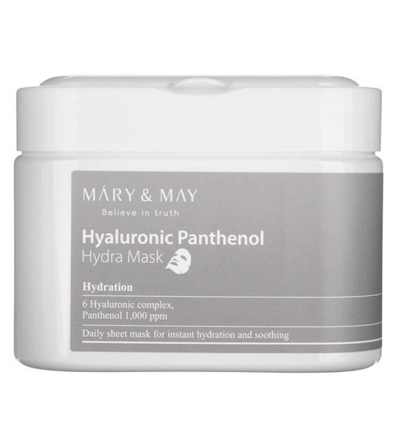 Mary&May Nawilżające maseczki Hyaluronic Panthenol Hydra Mask - 30 sztuk