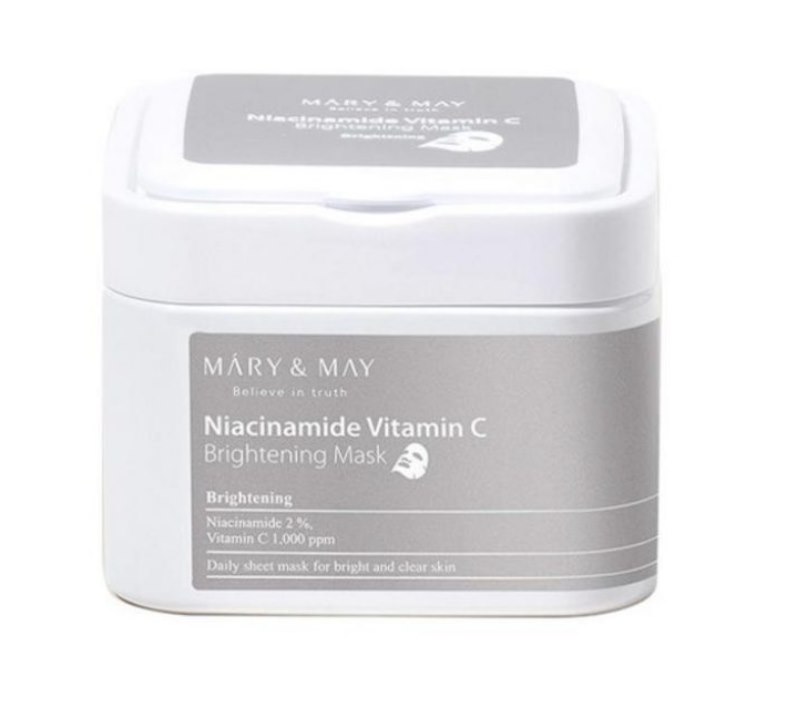 Mary&May Rozświetlające maseczki Niacinamide Vitamin C 30 sztuk