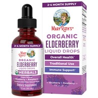 MaryRuth's Czarny bez w kroplach, jagoda-malina - 30 ml