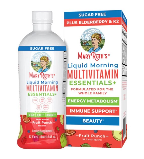 MaryRuth's Multiwitamina dla całej rodziny, poncz owocowy - 946 ml