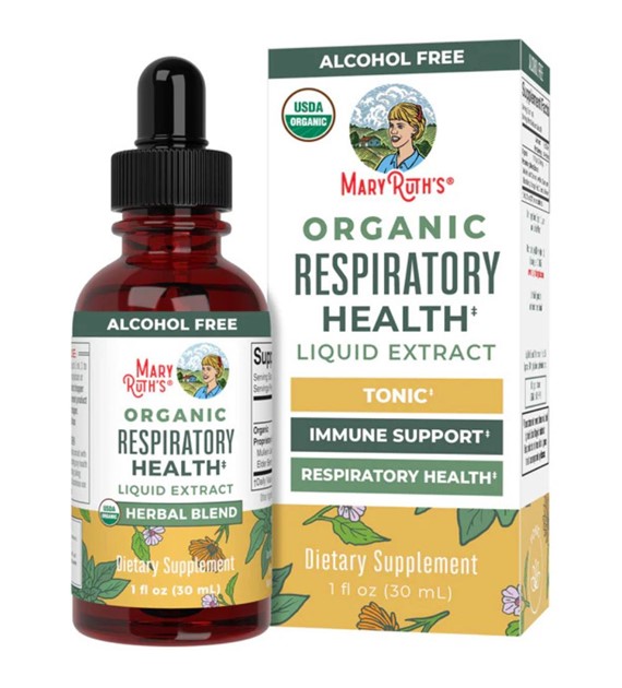 MaryRuth's Respiratory Drops, Ekstrakt ziołowy - 30 ml