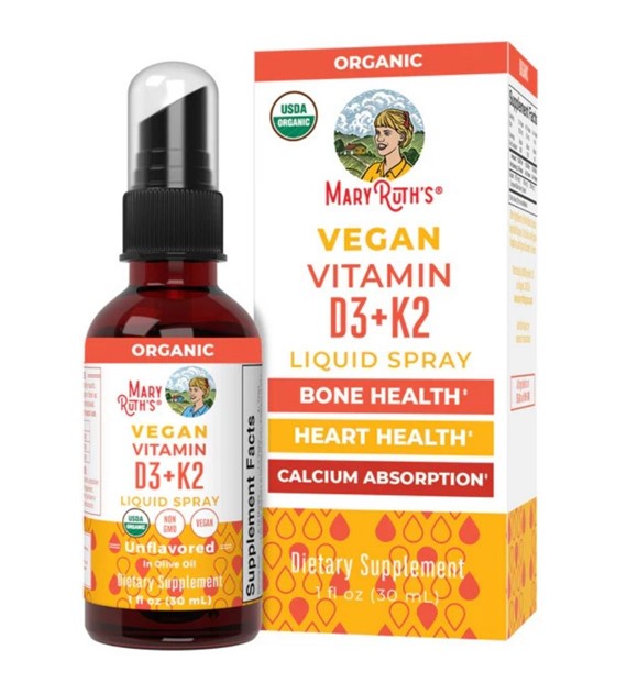 MaryRuth's Witamina D3+K2 (MK7) w sprayu - 30 ml