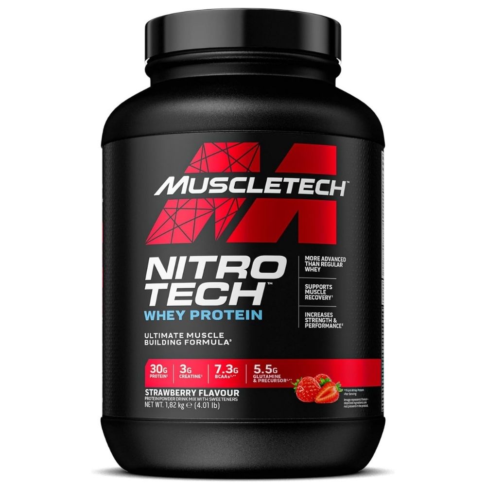 MusleTech Nitro Tech, Białko truskawkowe - 1820 g