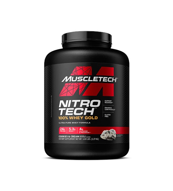 MuscleTech Nitro Tech Białko 100% Whey Gold ciasteczkowe - 2270 g